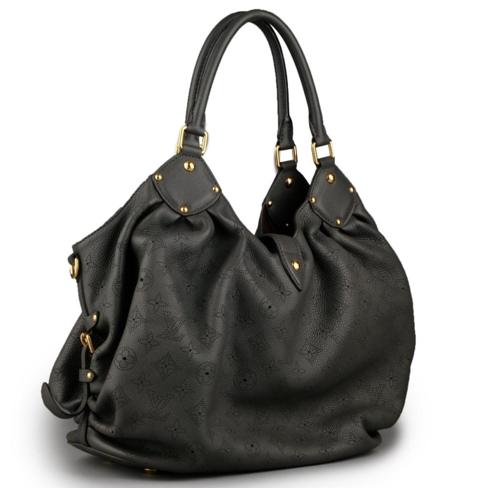 💎 HUGE XXL 💎 RARE GORGEOUS MAHINA LEATHER LOUIS VUITTON HOBO - Picture 5 of 15